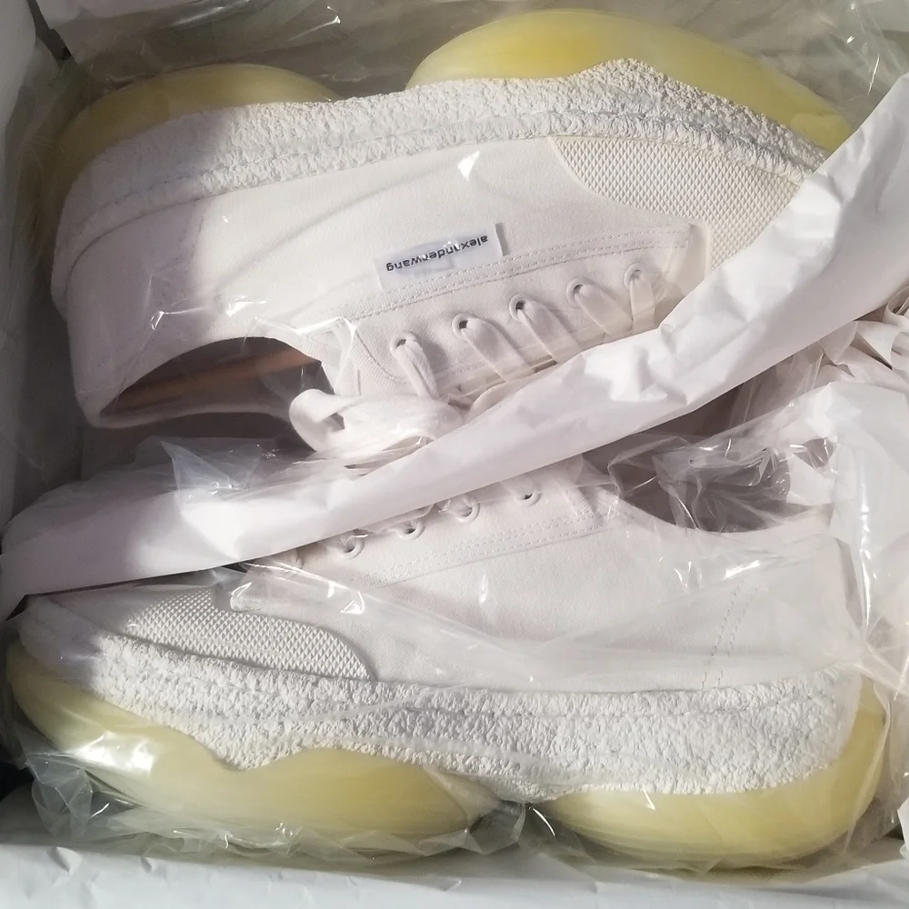 Alexander Wang White Canvas Sneakers - Picture 7 of 12